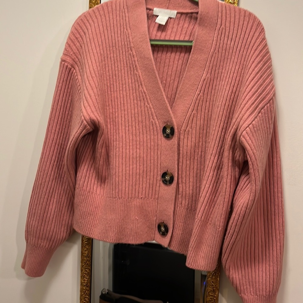 Pink H&M cardigan